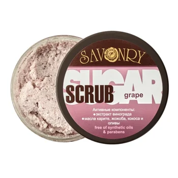 

Savonry sugar body scrub berry punch (grapes)