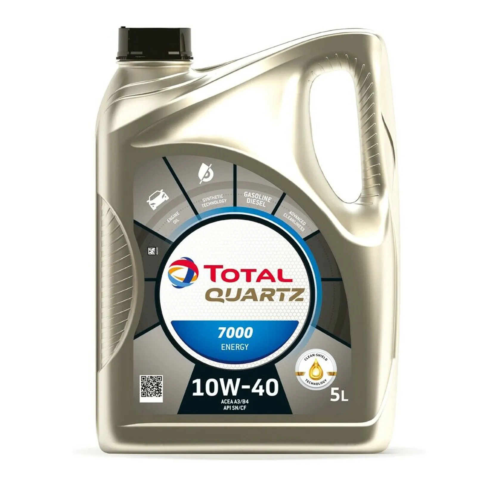 Aceite Total Quartz 7000 Energy 10W40 5 L - 23,90 €-   Capacidad 5 Litros
