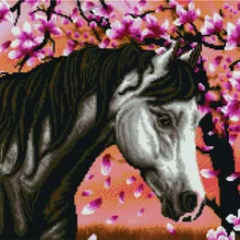 Алмазная мозаика APK 18032 Серый конь 40*50 Эксклюзив