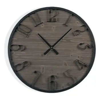

Wall Clock MDF Wood/Metal (5 x 60 x 60 cm)