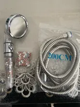 ZhangJi-Cabezal de ducha de alta presión ajustable, 3 modos, filtro reemplazable de turmalina, interruptor de ahorro de agua para ducha de SPA