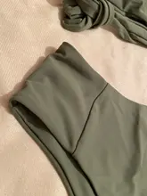 Bikini Push Up de leopardo para mujer, bañador Sexy de un hombro, traje de baño de cintura alta, conjunto de Bikini 2021