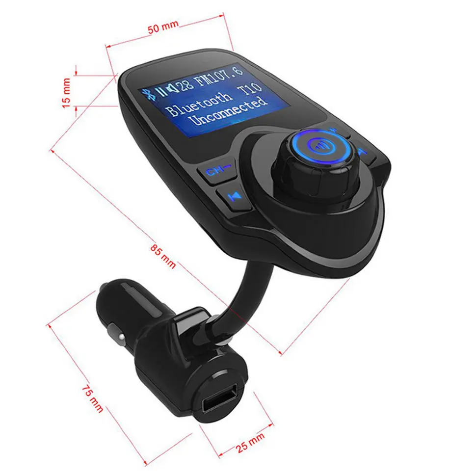 Автомобильный FM-модулятор Car Wireless T10
