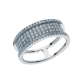 

Silver ring with cubic zirconia sunlight sample 925