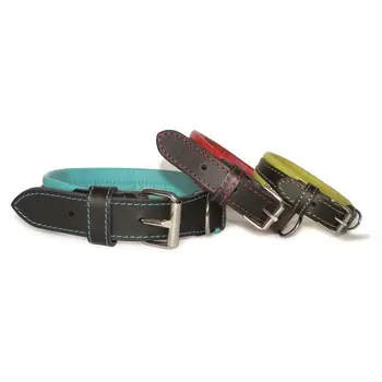 

NUM'AXES leather Necklace Every Day Life Coneck'T-Size: M-Black & Blue-dog