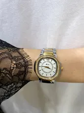 Geneva 2020-Reloj para mujer de lujo, cuarzo con diamantes, pulsera, dorado, cronógrafo femenino
