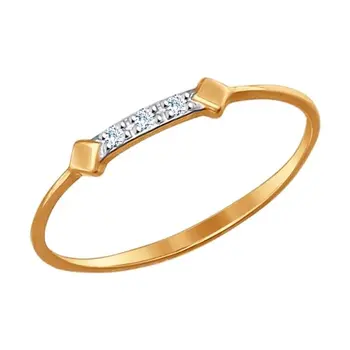 

SOKOLOV ring gold with cubic zirconia