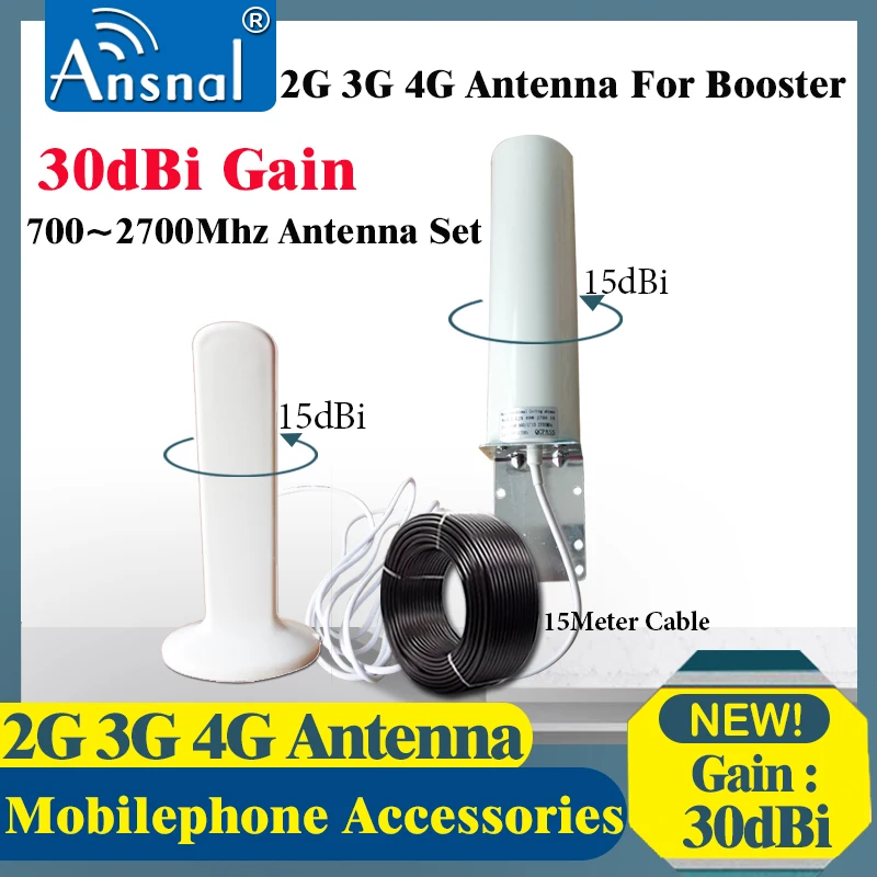 30dBi 4G Antennas 700~2700mhz Omnidirectional