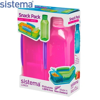 

Набор Sistema "LUNCH+BAKE IT" контейнер и бутылка 475мл, красный, 1596