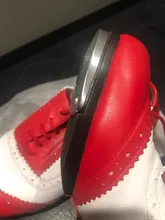 2021 de las mujeres de los hombres de cuero de grano completo Jazz zapatos de Claqué de encaje de estilo Vintage-suave dividir suela grifo zapatos de carácter