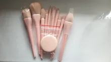 Eyeshadow Blending-Brush-Set Foundation-Powder Blush Eyebrow-Kabuki Natural-Hair Professional