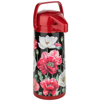 

Thermos Agness "Poppies" with a glass bulb and a pump of 1.9 liters