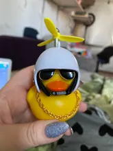 Coche pato con casco de viento roto, pequeño pato amarillo, Motor de bicicleta de carretera, accesorios de ciclismo sin luces