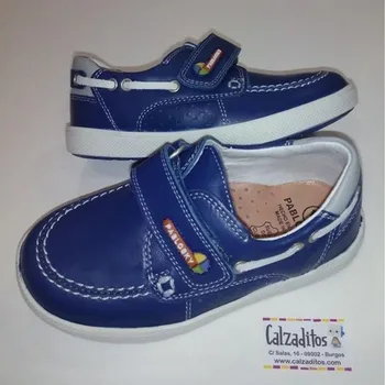 

Nautical blue leather for child with velcro, Pablosky