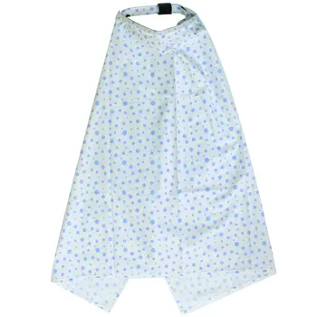 

White Blue Polka Dot Breastfeeding Apron