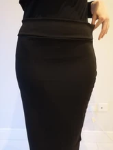 Minifalda ceñida para mujer, falda ajustada hasta la rodilla, de cintura alta, ajustada, Sexy, de tubo, para oficina, AQ801944, 2020