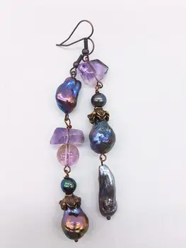 

Fashion natural Blue Pearl and stone Ametrine