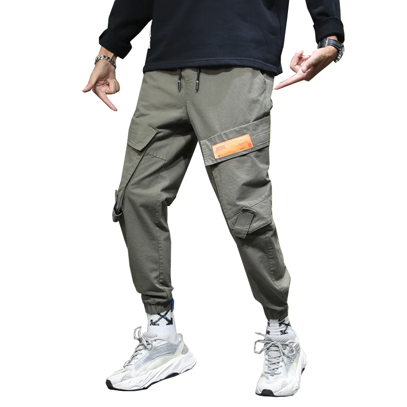 

NEESKENS 2019 Hip Hop Harem Streetwear Pants Men Joggers Multi pocket Quality Cotton Casual Trousers Popular Cargo Men's Pants