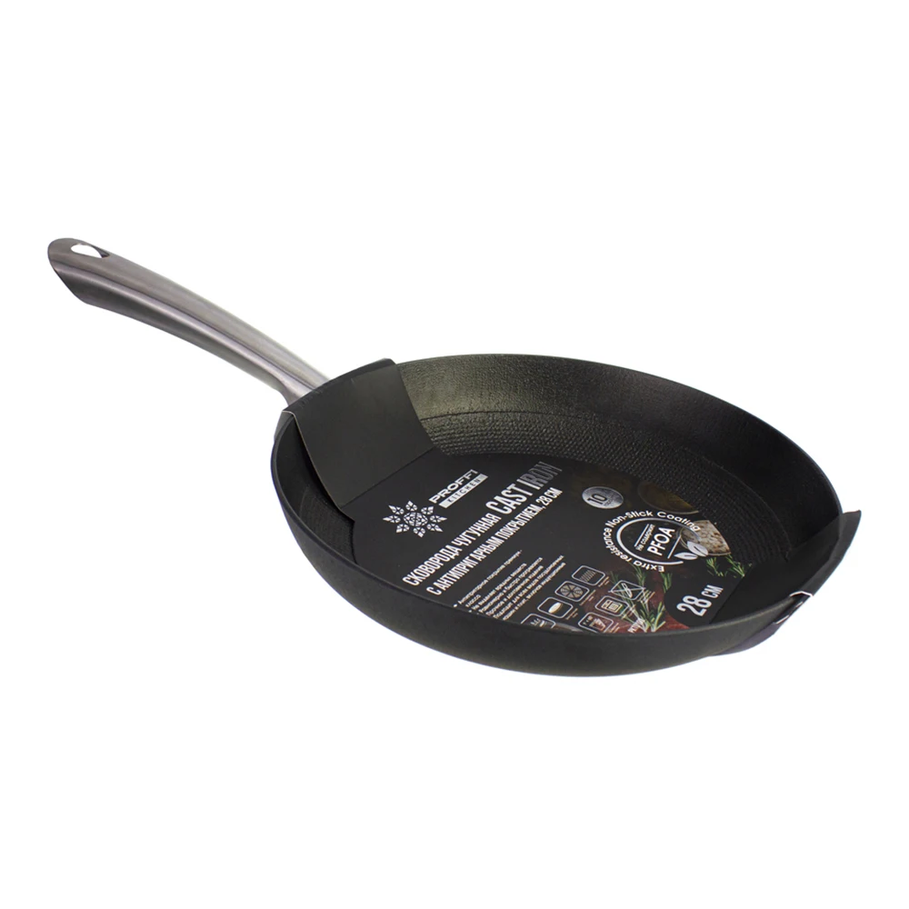 сковорода proffi pkt0101 24 см. вок proffi kitchen cast iron pkt0104. сковорода proffi kitchen cast iron. сковорода proffi kitchen pkt0103 чугунная 26 см. сковорода proffi kitchen pkt0102 чугунная 28 см.