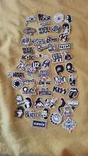 Pegatinas de banda de Rock en blanco y negro, para Skateboard Punk, Motor de coche, portátil, guitarra, juguete clásico de niños, pegatinas de grafiti, 10/30/50 Uds.