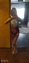 Monokini Swimming-Suit Swimwear Women Beach-Wear One-Piece Cartoon Backless 3D 21-Pattern
