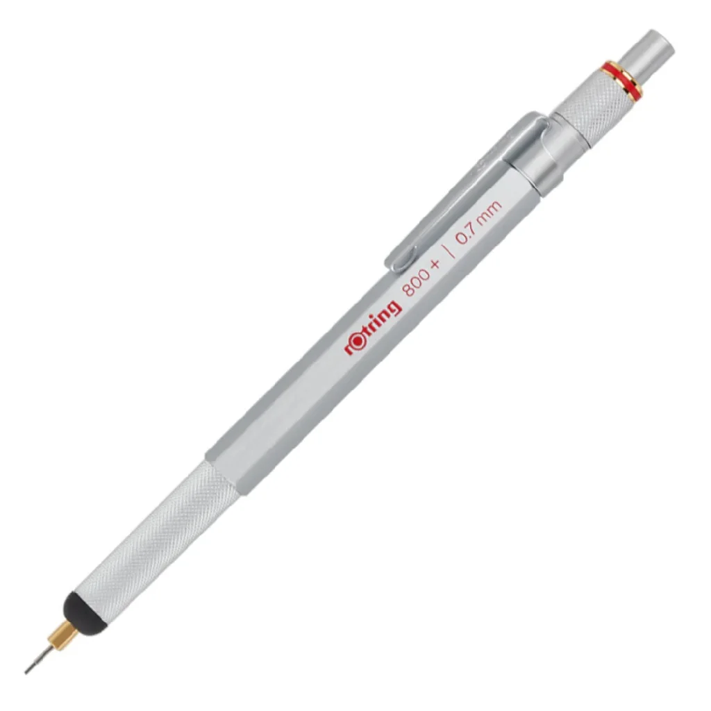 Rotring 800 Plus Stylus + Silver Mechanical Pen 0.7 mm