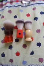 1PC profesional de los hombres brocha de afeitar con mango de madera de Nylon puro para hombres de limpieza de máscara cosméticos herramienta