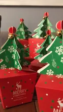 Gift-Bags Candy-Box Noel-Decor Snowflake Merry-Christmas Xmas-Tree Plastic Kids New-Year