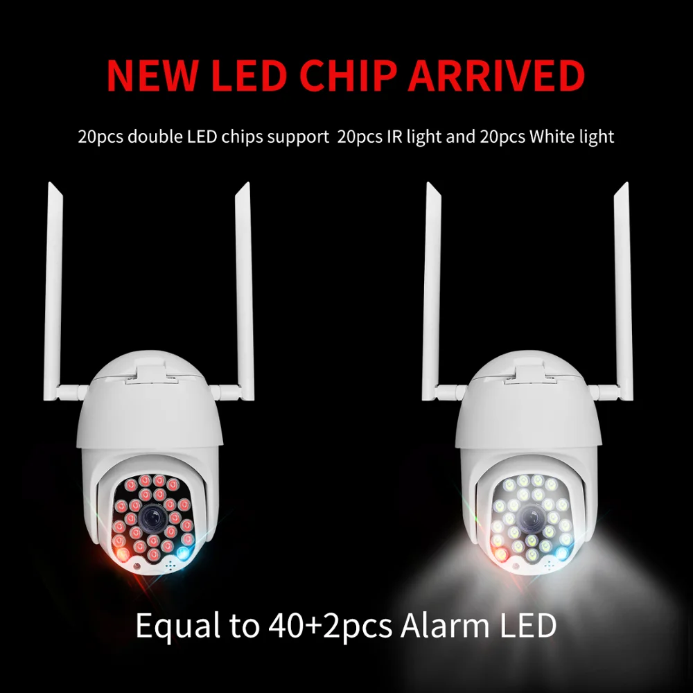 Беспроводная Wifi ip-камера 23LED 1080P PTZ уличная скоростная купольная камера безопасности панорамирование 5X цифровой зум сеть видеонаблюдения