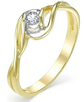 

Master brilliant ring with 1 yellow gold diamond