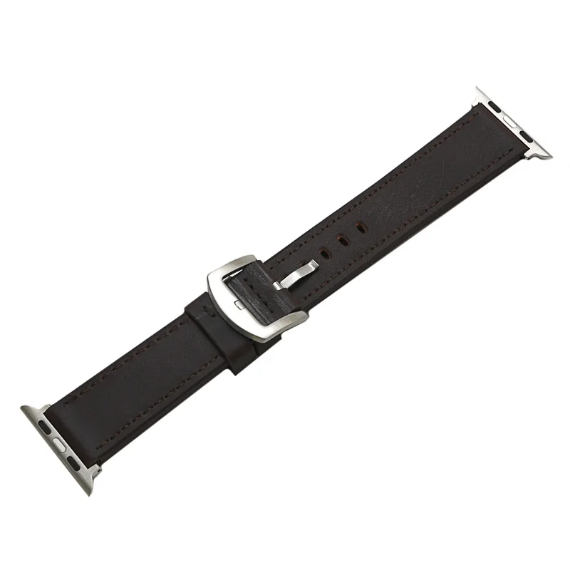 Ремешок для Apple watch 42mm New Кожзам коричневый | Электроника