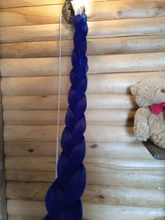 Lisigirl-extensiones de pelo trenzado sintético, trenzas largas Jumbo de 82 pulgadas y 165 g/paquete, Color púrpura, rosa, gris, azul puro