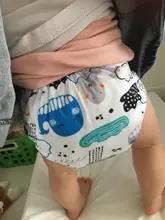 Happyflute 4 unids/set lavable ecológico tela cubierta de pañal ajustable reutilizable de tela pañales pañal de tela de fit 3-15kg bebé