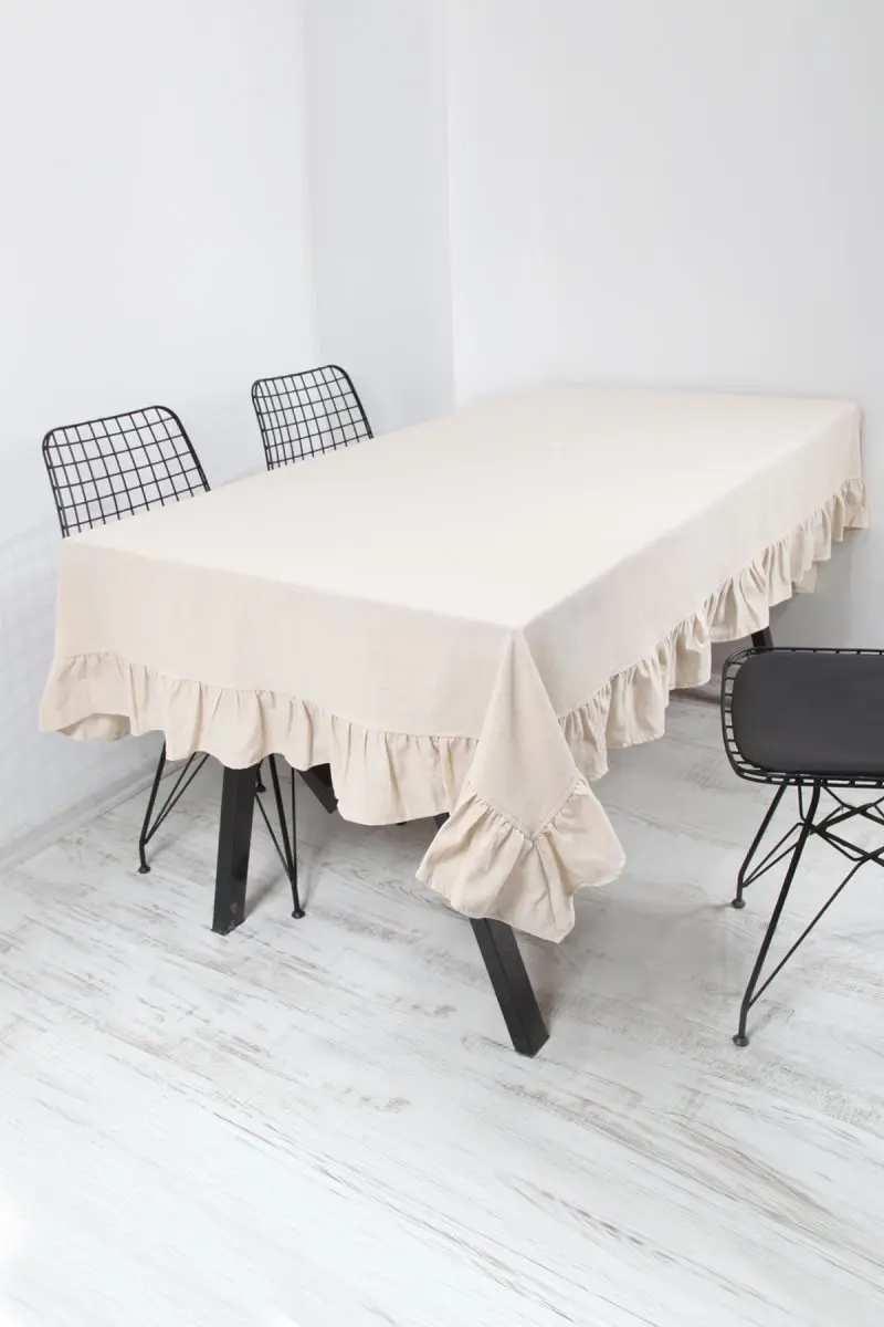 Скатерть из натурального материала Винтаж 160x220 см