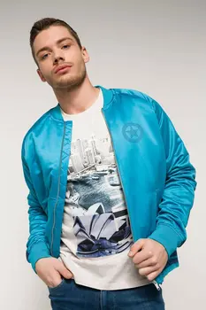 

DeFacto Man Fashion Simple Pure Color Jacket Coat Male Casual Loose Cotton Coat Men Spring Autumn New-I0637AZ18SP