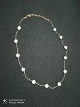Choker Necklace Chain-Accessories Jewellery Pearl Pendant Gifts Wedding Korean-Fashion