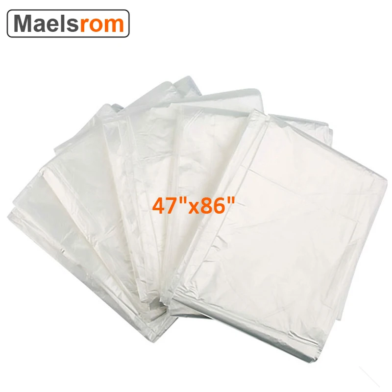 47"x86" Sauna Blanket Liners Disposable Body Wrap Plastic Sauna Bags 50