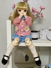 ShugaFairy Naiko-Muñeca articulada de resina BJD para niñas, juguete de cuerpo articulado con cara arriba, cuerpo cuadrático, 1/4