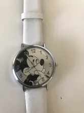 Reloj con dibujos animados de Mickey para mujer, cronógrafo deportivo para niño y niña, relojes de cuarzo de cuero, novedad de 2019