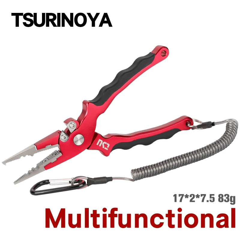 

TSURINOYA 83g Tungsten Steel Alloy Cuting Aluminum Fishing Pliers AP_170 Edge Hooks Remover Saltwater Line Cutter Fishing Tackle