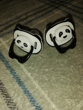 Chupete Dummy de Panda para pezón de bebé, chupete de silicona de grado alimenticio de PP, pezones de ortodoncia para niño pequeño con anillo, mordedor para bebé