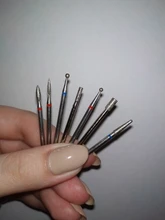 7 unids/set diamante cortadores para manicura uñas taladro mm broca para fresa para pedicura máquina quitar Gel accesorios de uñas herramientas