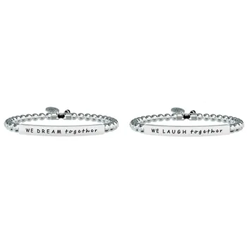 

KIDULT SET LOVE 2 BRACELETS 316L STAINLESS STEEL-GIRLFRIENDS | TOGETHER-COD 731324-LOVE