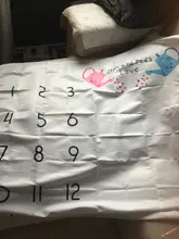 Manta de crecimiento mensual para bebé recién nacido, utilería de fotografía, fondo de tela conmemorativa, alfombra, accesorios para bebé recién nacido