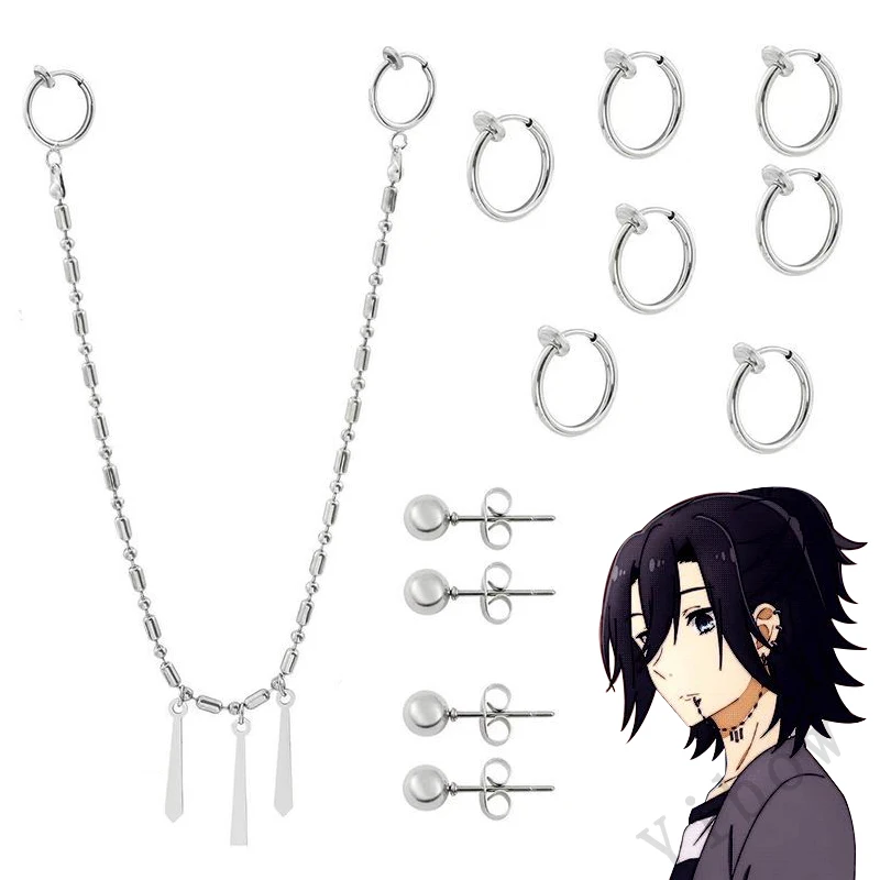 Fashion Punk Men Earrings Anime Horimiya Izumi Miyamura Cosplay Ear