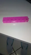 1 unidad de 7 días de pastillas caja de medicina semanal tableta titular contenedor organizador de almacenamiento caja de pastillas divisores 3 colores