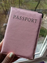 Funda de pasaporte de piel sintética para mujer, cubierta bonita para pasaporte, color rosa