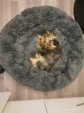 Cama de perro caliente de lana ronda perro perrera casa larga felpa invierno mascotas camas para perros medianos grandes perros gatos cojín del sofá suave esteras