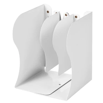 

Retractable Bookends Metal Book Ends Decorative Binder Holder Organizer Extends Up to 19.69 Inch Width Adjustable Desktop Booksh