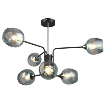 

Chandelier ceiling 6*60 W E27 md.3564-6-s BK + CH